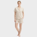 Pijama en piel de durazno - Corazones Lavanda